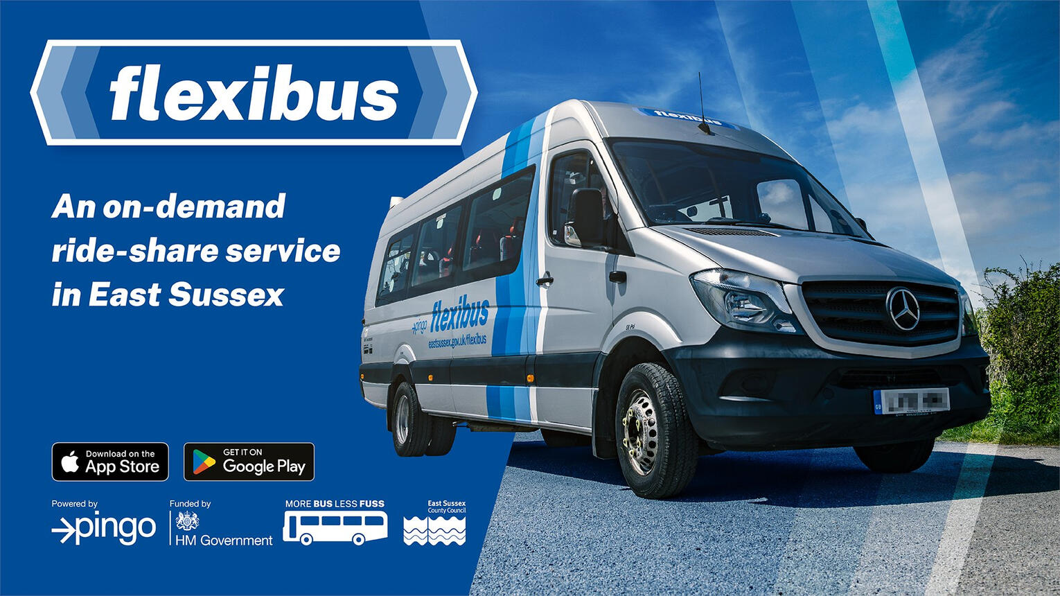 Flexibus. An on-demand ride-share service in East Sussex